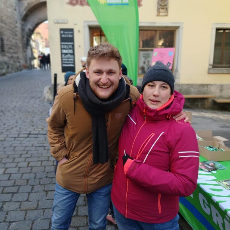 Rückblick Infostand in Rothenburg mit unserem Direktkandidaten Sebastian Amler