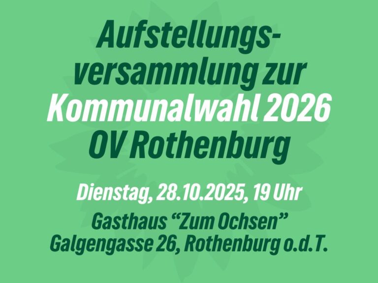 Termin Aufstellungsversammlung Kommunalwahl 2026