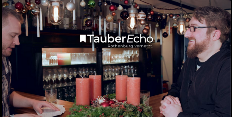 Videointerview bei TauberEcho mit Alexander Schnapper, Sprecher OV Grüne Rothenburg und Umland