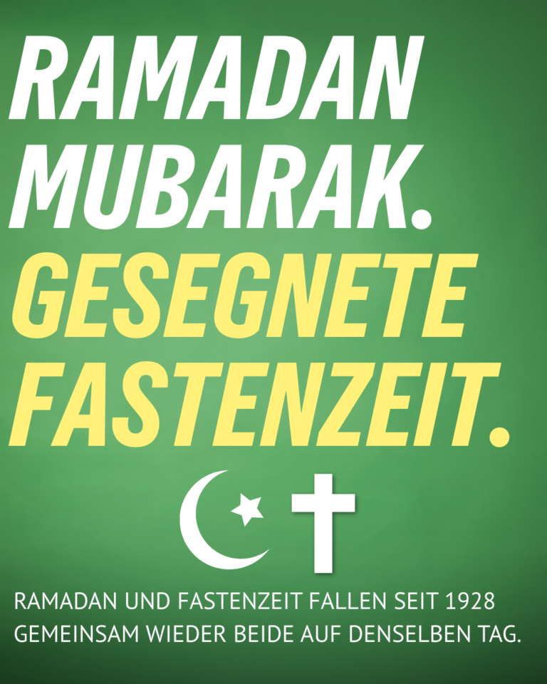 Ramadan Mubarak. Gesegnete Fastenzeit