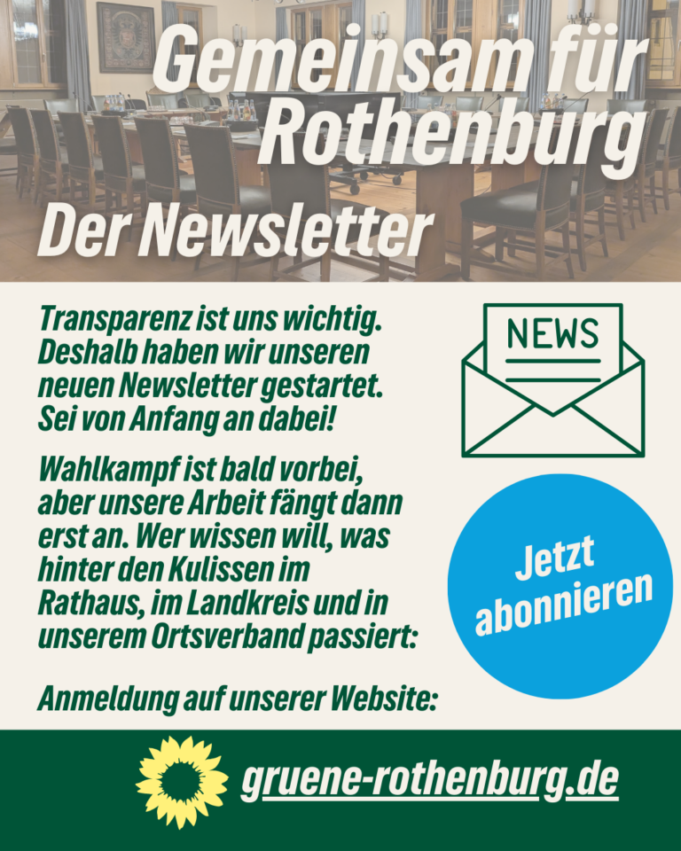 Gemeinsam für Rothenburg – Der Newsletter 📰